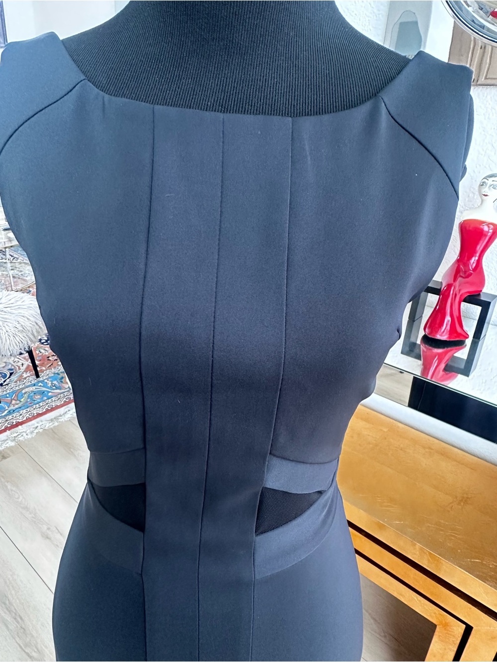 Classic Black Sleeveless Sheath Dress